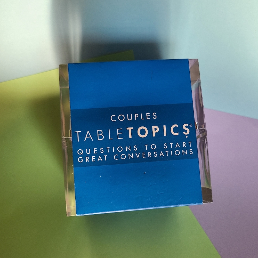 TableTopics New Couples Cube Of Questions To Start Great Conversations - Adults